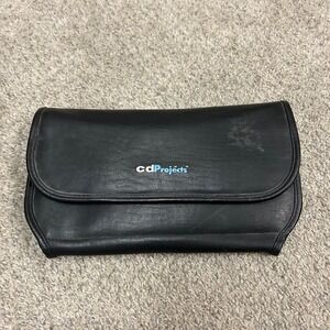 CD Projects Media Travel Case Black 22 Capacity Padded Zippered Organizer